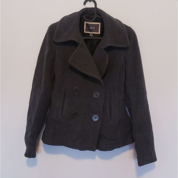 Jacob Wool Pea Coat Jacket - Picture 1 of 4